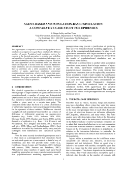 agent-based and population-based simulation: a comparative case