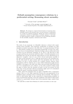 Default-assumption consequence relations in a preferential
