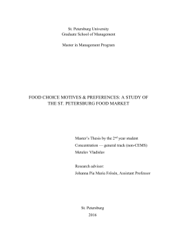 3.4. Cluster differences within food choice motives