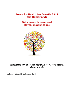 Working with T he Matrix – A Practical Approach