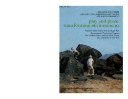 play and place: transforming environments