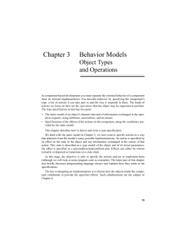 Chapter 3 Behavior Models