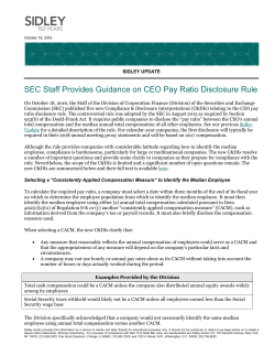 Name of Update - Sidley Austin LLP