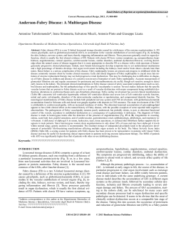 Anderson-Fabry Disease: A Multiorgan Disease