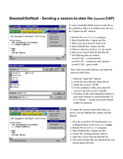 Baseball/Softball - Sending a season-to-date file (teamid