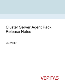 Cluster Server Agent Pack Release Notes