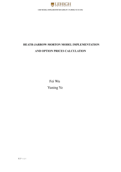 heath-jarrow-morton model implementation and option prices