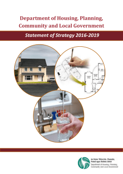 Statement of Strategy 2016 - Department of Housing, Planning