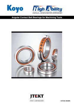 High Ability BALL BEARING SERIES