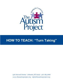 HOW TO TEACH: &ldquo;Turn Taking&rdquo;