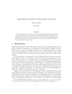 Generalized symmetric supermodular functions