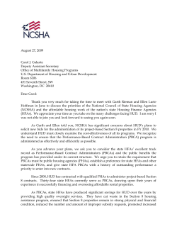 NCSHA PBCA Letter to Galante