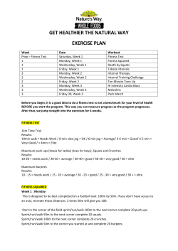 get healthier the natural way exercise plan