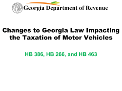 Georgia Department of Revenue Remember