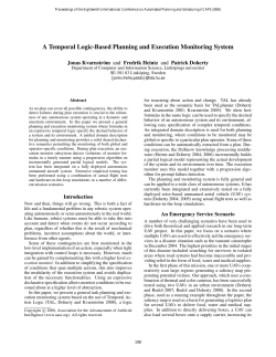 A Temporal Logic-Based Planning and Execution Monitoring System