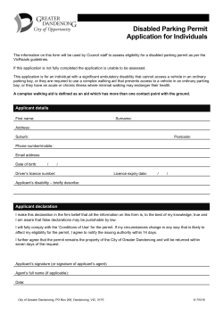 disabled parking permit application forms for individuals