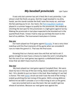 Baseball Provincials