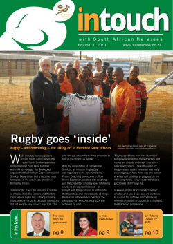 Rugby goes `inside`