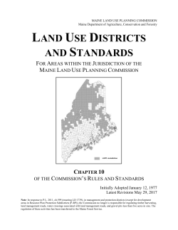 CHAPTER 10 LAND USE DISTRICTS AND STANDARDS