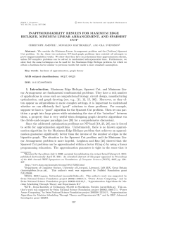 INAPPROXIMABILITY RESULTS FOR MAXIMUM EDGE BICLIQUE