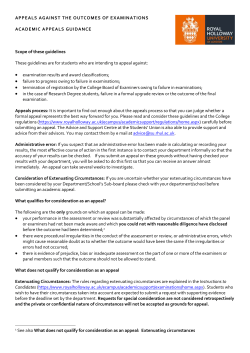 Appeal Form - Royal Holloway