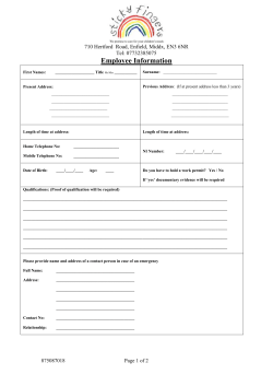 First Names - Sticky Fingers Enfield