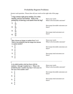 Probability Regents Problems