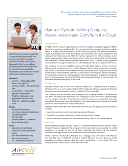 Harrison Gypsum Mining Company Moves