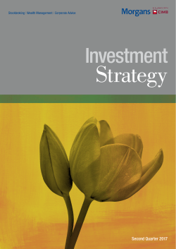 Investment Strategy – Second Quarter 2017