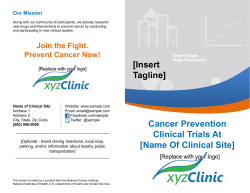 Cancer Prevention Clinical Trials At