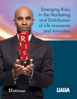 Emerging Risks in the Marketing and Distribution of Life