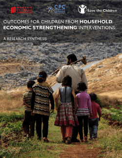 outcomes for children from household economic strengthening