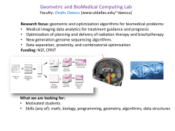 Geometric and BioMedical Computing Lab info