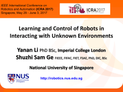 Motion Intention - College of Engineering, Computing and Applied