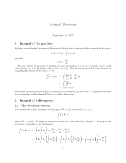 Integral Theorems