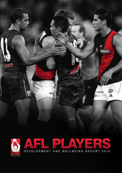 AFL pLAyers - Clearinghouse for Sport