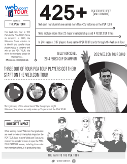 three out of four pga tour players got their start on the web.com tour