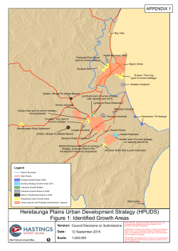 Heretaunga Plains Urban Development Strategy (HPUDS) Figure 1