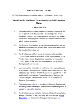 Practice Note 1 of 2007