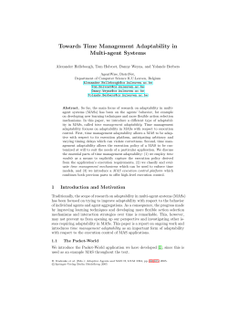 Towards Time Management Adaptability in Multi-agent