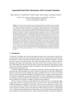 Sequential Posted Price Mechanisms with Correlated