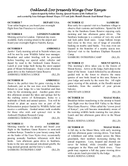 kenya itinerary designed for 3m company