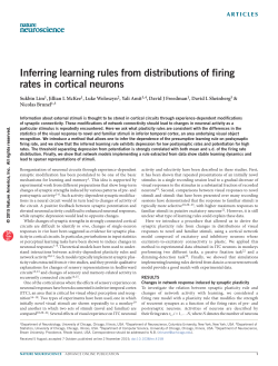 Inferring learning rules from distributions of firing rates in cortical