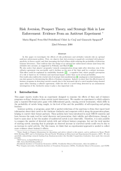 Risk Aversion, Prospect Theory, and Strategic