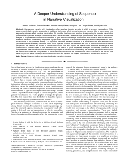 A Deeper Understanding of Sequence in Narrative Visualization