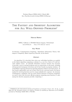 The Fastest and Shortest Algorithm for All Well