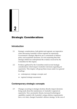 Chapter 2: Strategic Considerations