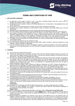 terms and conditions