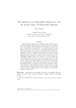 The Likelihood of Vulnerability Rediscovery and the Social Utility of