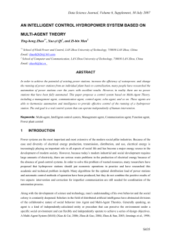 an intelligent control hydropower system based on multi
